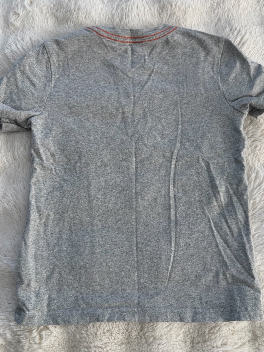 Gymboree Boys Halloween Pumpkin Bat Applique Shirt Size 5T Gray - Picture 4 of 4